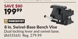 Princess Auto 8 in. Swivel-Base Bench Vise offer