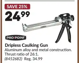 Princess Auto Pro.Point Dripless Caulking Gun offer