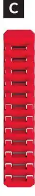 Princess Auto Magnetic Wrench Holders 12-Slot Red offer