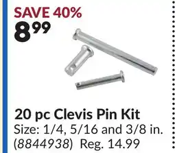 Princess Auto 20 pc Clevis Pin Kit offer