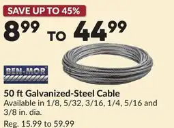 Princess Auto 50 ft Galvanized-Steel Cable offer