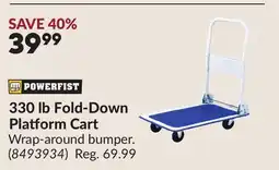 Princess Auto 330 lb Fold-Down Platform Cart offer