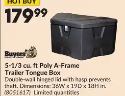 Princess Auto 5-1/3 cu. ftPoly A-Frame Trailer Tongue Box offer
