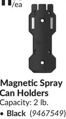 Princess Auto Black Magnetic Spray Can Holders offer