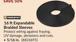 Princess Auto 16 ftExpandable Braided Sleeves 5/16 in offer