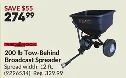Princess Auto 200 lb Tow-Behind Broadcast Spreader offer