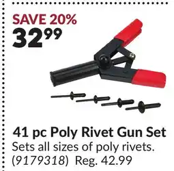 Princess Auto 41 pc Poly Rivet Gun Set offer