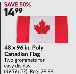 Princess Auto 48 x 96 in. Poly Canadian Flag offer
