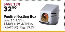 Princess Auto Poultry Nesting Box offer