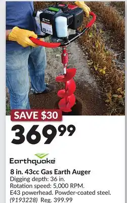 Princess Auto 8 in. 43cc Gas Earth Auger offer