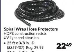 Princess Auto Spiral Wrap Hose Protectors 25 ft x 3/8 in. ID offer