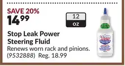 Princess Auto Stop Leak Power Steering Fluid offer