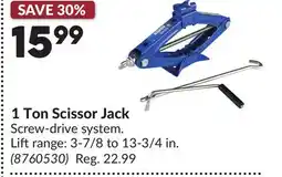 Princess Auto 1 Ton Scissor Jack offer
