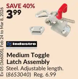Princess Auto Medium Toggle Latch Assembly offer