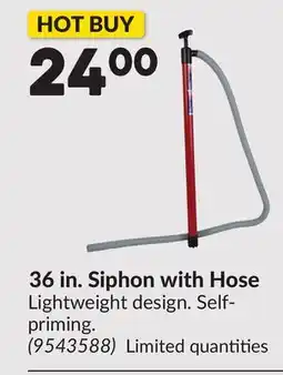 Princess Auto 36 in. Siphon with Hose offer