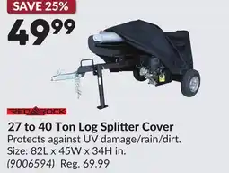 Princess Auto 27 to 40 Ton Log Splitter Cover offer