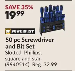 Princess Auto 50 pc Screwdriver and Bit Set offer
