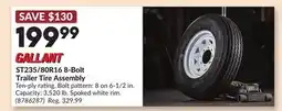 Princess Auto ST235/80R16 8-Bolt Trailer Tire Assembly offer