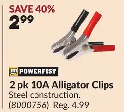 Princess Auto 2 pk 10A Alligator Clips offer