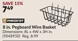 Princess Auto 8 in. Pegboard Wire Basket offer