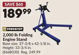 Princess Auto 2,000 lb Folding Engine Stand offer