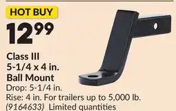 Princess Auto Class III 5-1/4 x 4 in. Ball Mount offer
