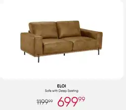 Meubles RD Eloi - Sofa with Deep Seating - Brown offer