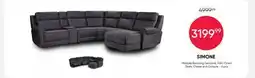 Meubles RD Simone - Modular Reclining Sectional with Fold-Down Seat, Chaise with Storage and Console - 6 pcs offer