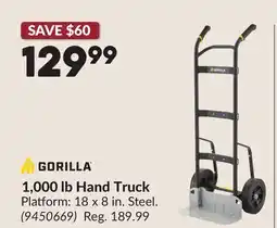 Princess Auto 1,000 lb Hand Truck offer