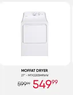 Meubles RD Dryer moffat offer
