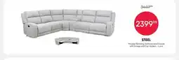 Meubles RD Steel - Modular Reclining Sectional and Console with Storage and Cup Holders - 6 pcs offer