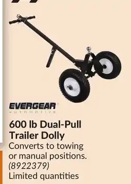 Princess Auto 600 lb Dual-Pull Trailer Dolly offer