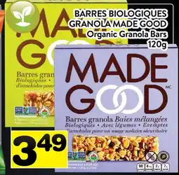 Supermarché PA BARRES BIOLOGIQUES GRANOLA MADE GOOD | Organic Granola Bars offer