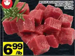 Supermarché PA BOEUF BOURGUIGNON FRAIS | Fresh Beef Cubes offer