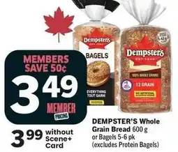 IGA Dempster's whole grain bread offer