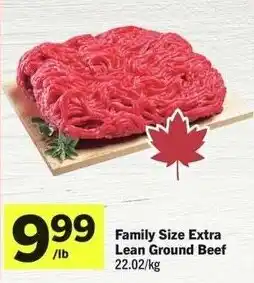 IGA Family Size Extra Lean Ground Beef offer