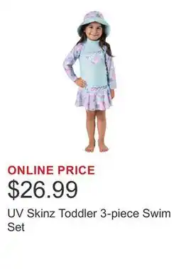 Costco UV Skinz Toddler 3-piece Swim Set offer