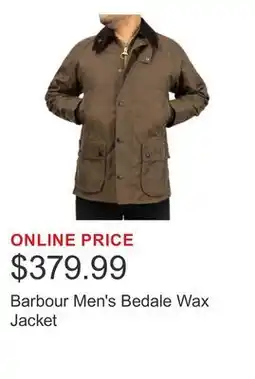 Costco Barbour Men's Bedale Wax Jacket offer
