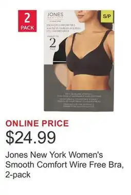 Costco Jones New York Women's Smooth Comfort Wire Free Bra, 2-pack offer