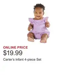 Costco Carter's Infant 4-piece Set offer