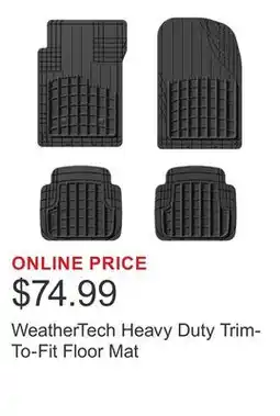 Costco WeatherTech Heavy Duty Trim-To-Fit Floor Mat offer