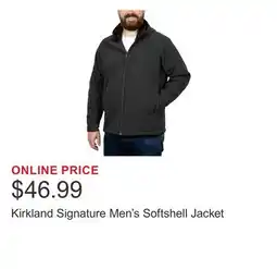 Costco Kirkland Signature Men's Softshell Jacket offer