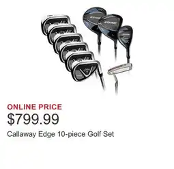 Costco Callaway Edge 10-piece Golf Set offer