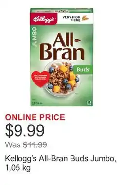 Costco Kellogg's All-Bran Buds Jumbo offer