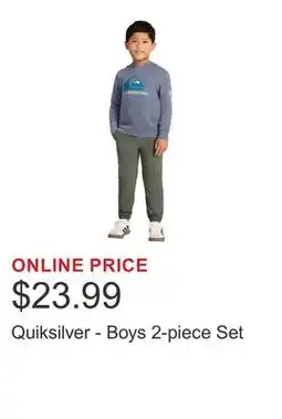 Costco Quiksilver - Boys 2-piece Set offer
