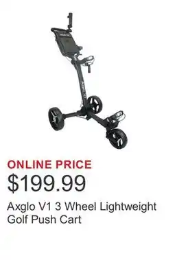 Costco Axglo V1 3 Wheel Lightweight Golf Push Cart offer