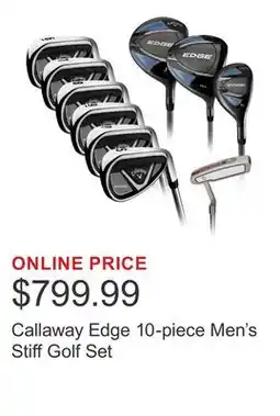 Costco Callaway Edge 10-piece Men's Stiff Golf Set offer