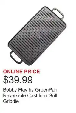 Costco Bobby Flay by GreenPan Reversible Cast Iron Grill Griddle offer
