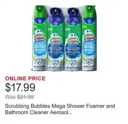 Costco Scrubbing Bubbles Mega Shower Foamer and Bathroom Cleaner Aerosol Combo offer