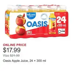 Costco Oasis Apple Juice, 24 × offer